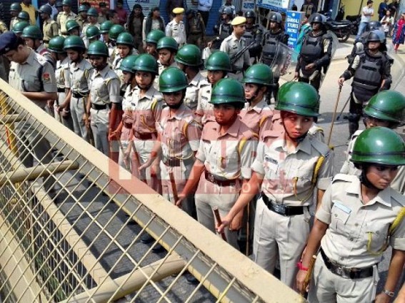 Security tightened across Tripura as Congress begins Civil Disobedience movement Security tightened across Tripura as Congress begins Civil Disobedience movement